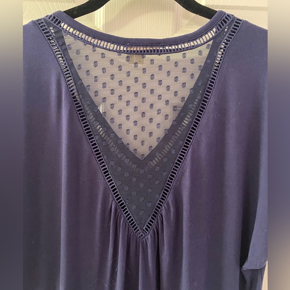 Meadow Rue Navy Top (Medium) - Picture 3 of 4